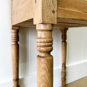 Antique English Early 19th Century Pine Bedside Table or Nightstand