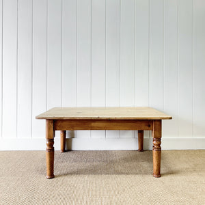 An Antique English Country Pine Coffee Table