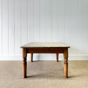 An Antique English Country Pine Coffee Table