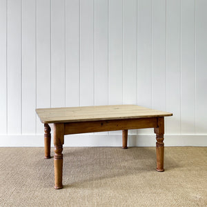 An Antique English Country Pine Coffee Table