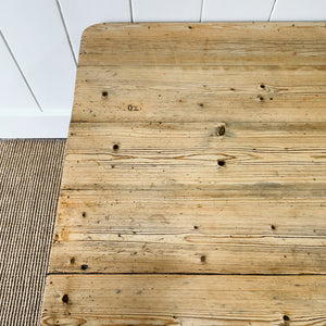 An Antique English Country Pine Coffee Table