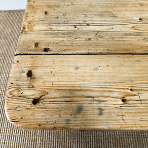 An Antique English Country Pine Coffee Table