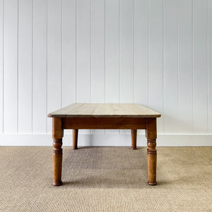 An Antique English Country Pine Coffee Table