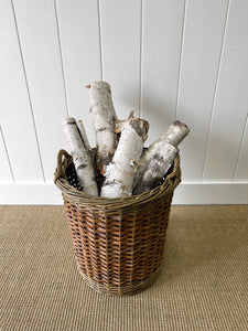 Beautiful Handmade English Log Basket