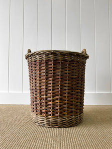 Beautiful Handmade English Log Basket