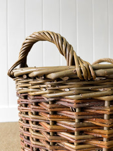 Beautiful Handmade English Log Basket