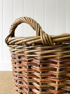 Beautiful Handmade English Log Basket