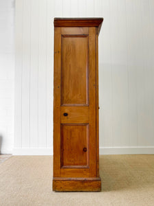 A Handsome English 19th Century Pine Housekeepers Cupboard