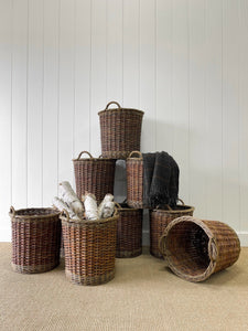 Beautiful Handmade English Log Basket