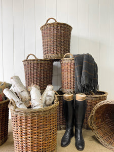 Beautiful Handmade English Log Basket