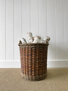 Beautiful Handmade English Log Basket