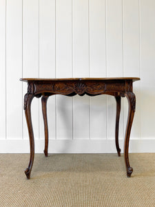 An Antique French Provincial Louis XV Oak Side Table