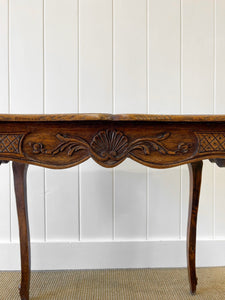 An Antique French Provincial Louis XV Oak Side Table