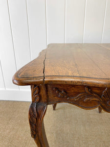 An Antique French Provincial Louis XV Oak Side Table