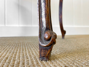 An Antique French Provincial Louis XV Oak Side Table