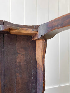 An Antique French Provincial Louis XV Oak Side Table