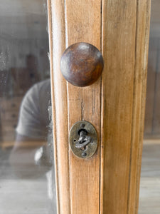 A Delightful 19th Century Pine Glazed Cupboard Cabinet