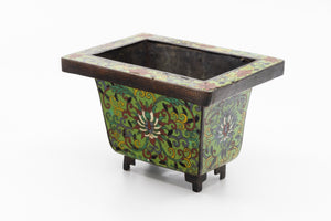 A Small 19th Century Chinese Cloisonné Jardiniere