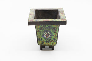 A Small 19th Century Chinese Cloisonné Jardiniere