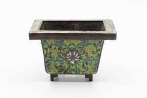 A Small 19th Century Chinese Cloisonné Jardiniere