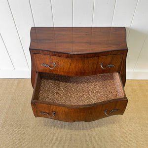 A Unique French Antique Rosewood Chest of Drawers