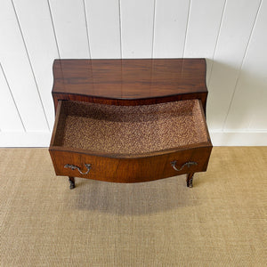 A Unique French Antique Rosewood Chest of Drawers