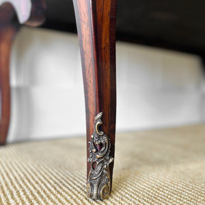 A Unique French Antique Rosewood Chest of Drawers