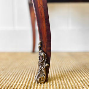 A Unique French Antique Rosewood Chest of Drawers