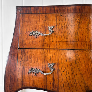 A Unique French Antique Rosewood Chest of Drawers