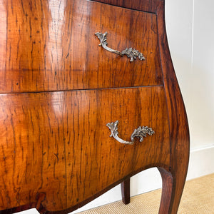 A Unique French Antique Rosewood Chest of Drawers