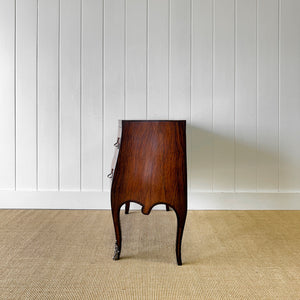 A Unique French Antique Rosewood Chest of Drawers