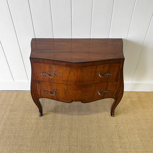 A Unique French Antique Rosewood Chest of Drawers