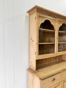 A 19th Century English Pine Bookcase Cabinet or Hutch