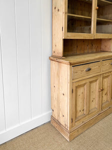 A 19th Century English Pine Bookcase Cabinet or Hutch