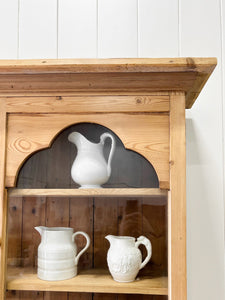 A 19th Century English Pine Bookcase Cabinet or Hutch