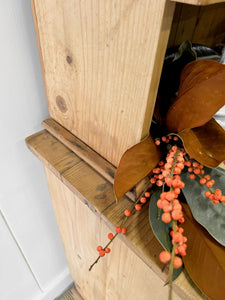 A 19th Century English Pine Bookcase Cabinet or Hutch