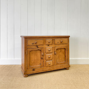 An Antique English Pine Sideboard c1890