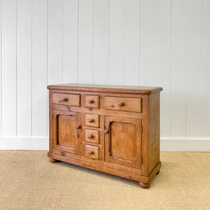 An Antique English Pine Sideboard c1890