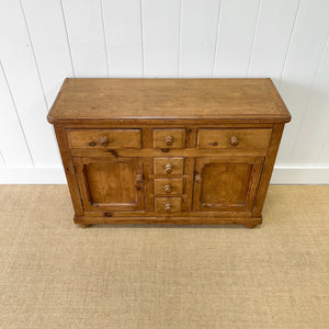 An Antique English Pine Sideboard c1890