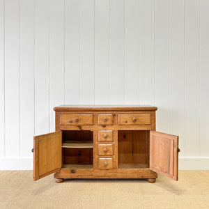 An Antique English Pine Sideboard c1890