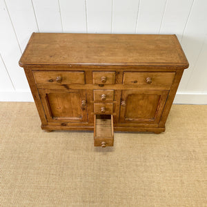 An Antique English Pine Sideboard c1890