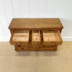 An Antique English Pine Sideboard c1890