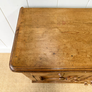 An Antique English Pine Sideboard c1890