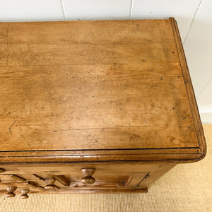 An Antique English Pine Sideboard c1890