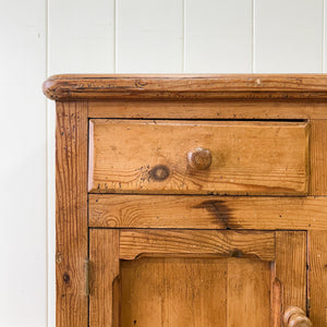 An Antique English Pine Sideboard c1890