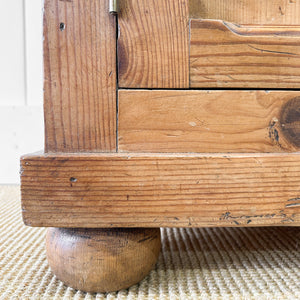 An Antique English Pine Sideboard c1890