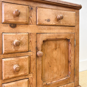 An Antique English Pine Sideboard c1890