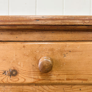 An Antique English Pine Sideboard c1890