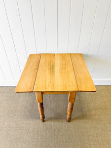 An English Country Pine Dining or Pembroke Drop Leaf Table