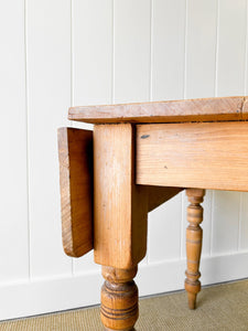 An English Country Pine Dining or Pembroke Drop Leaf Table